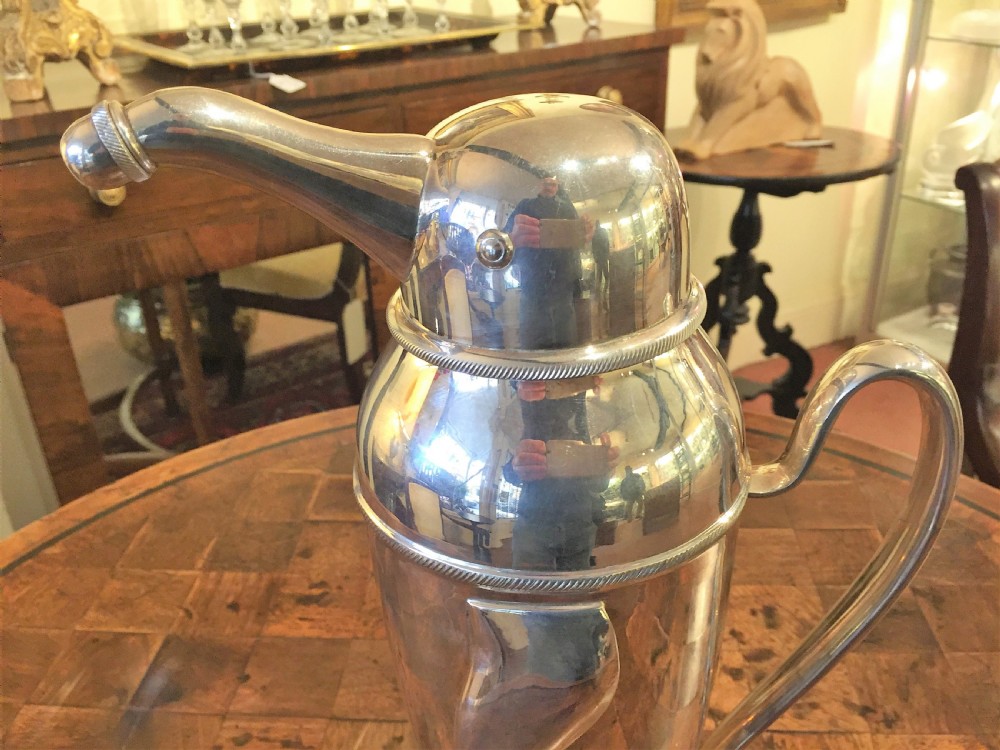 Original Art Deco Silver Plated Penguin Cocktail Shaker c.1930 View III