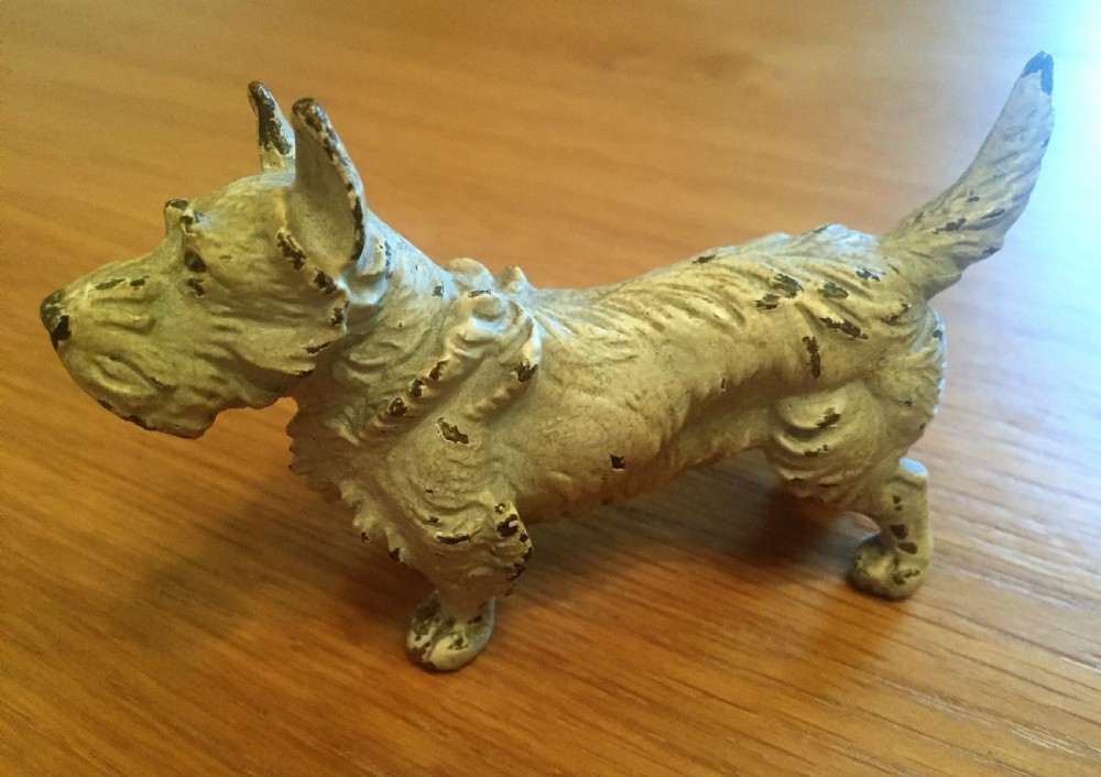 Original cold painted bronze West Highland terrier c.1910.