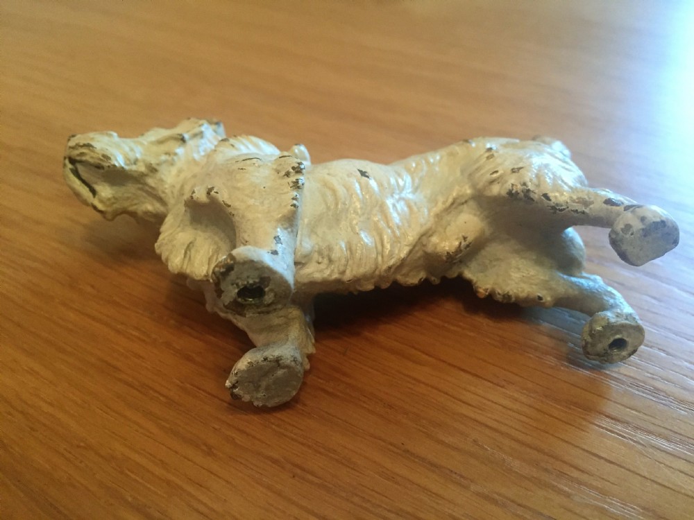 Original cold painted bronze West Highland terrier c.1910. View VI
