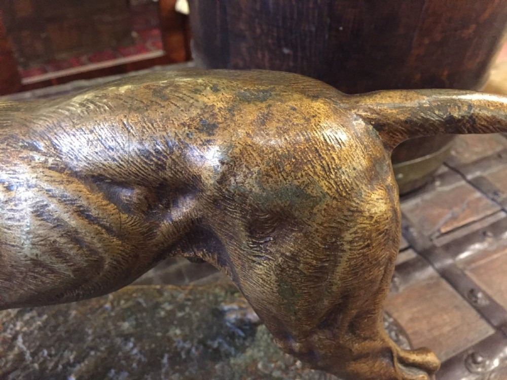 A De Gericke Large French Bronze Hunting Hound c.1880 View VIII