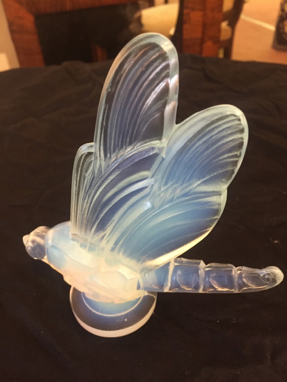 Sabino French Art Deco Opalescent Car Mascot of a Dragonfly c1930