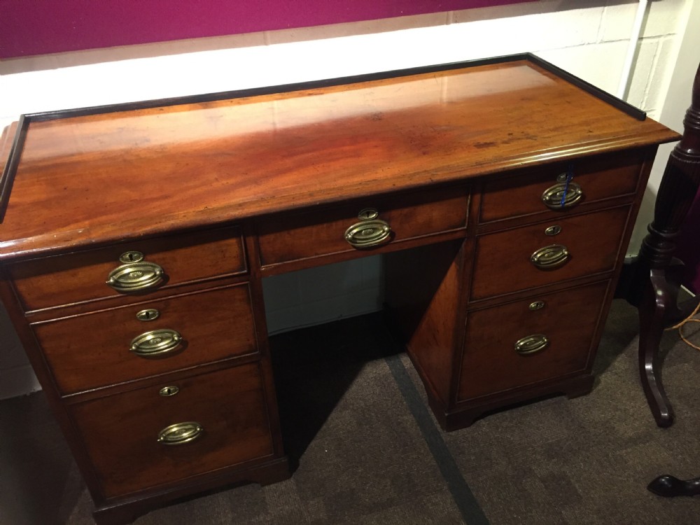 Victorian walnut desk with gallery top c.1880