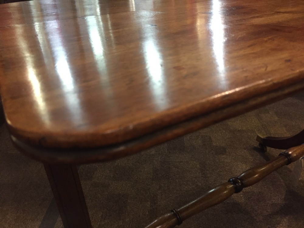 Regency Mahogany Centre Table With Original Brass Castors .c1850 View VIII