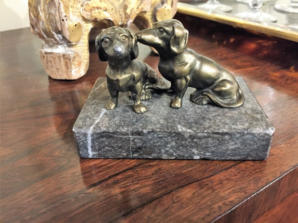 Pair of German Dachshunds c.1920