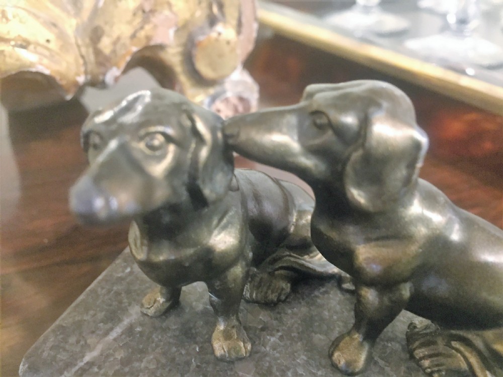 Pair of German Dachshunds c.1920 View VI
