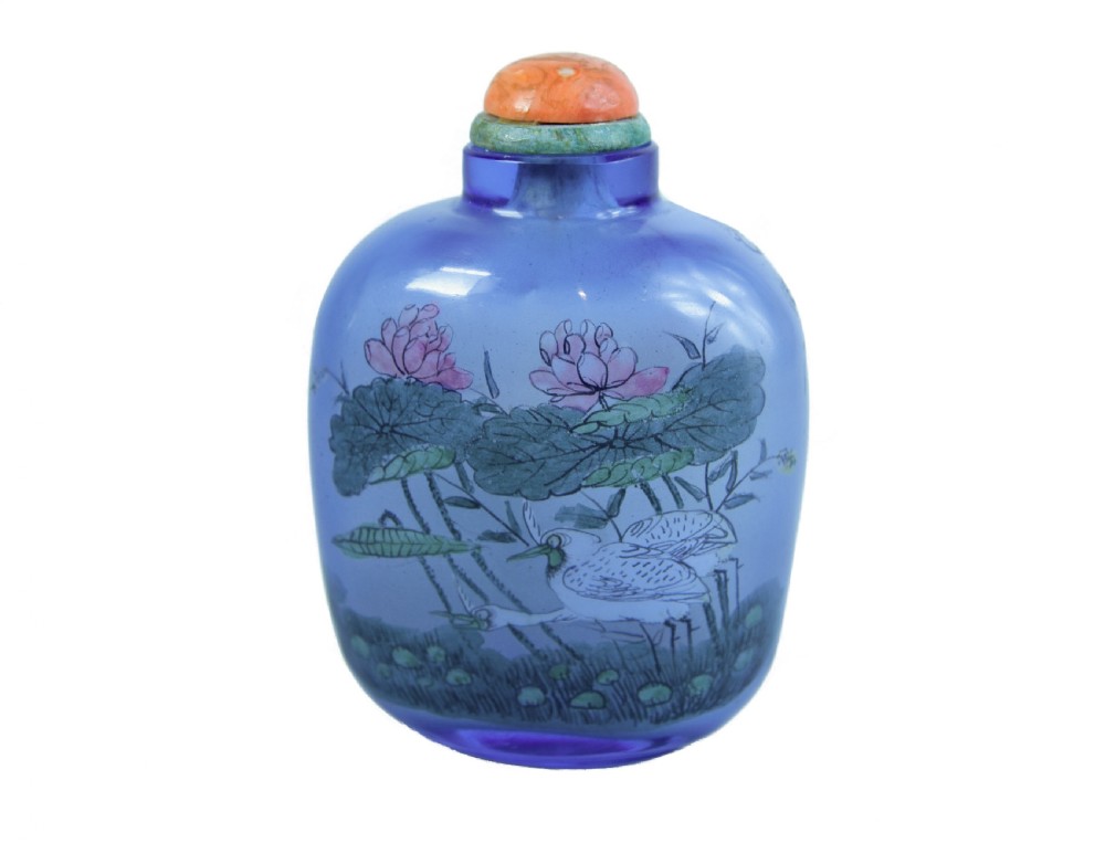 Chinese Large Glass Snuff Bottle c.1900