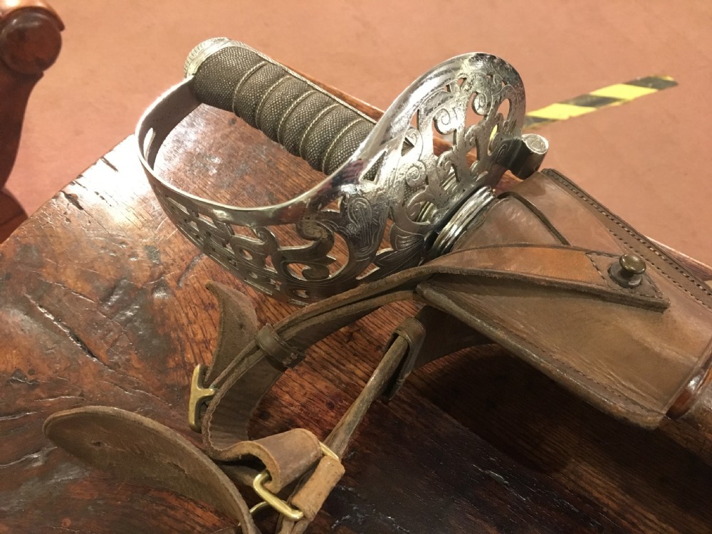 Rare Infantry Officers Sword By Wilkinson Sword London and Scabbard Mid 19th Century View VI