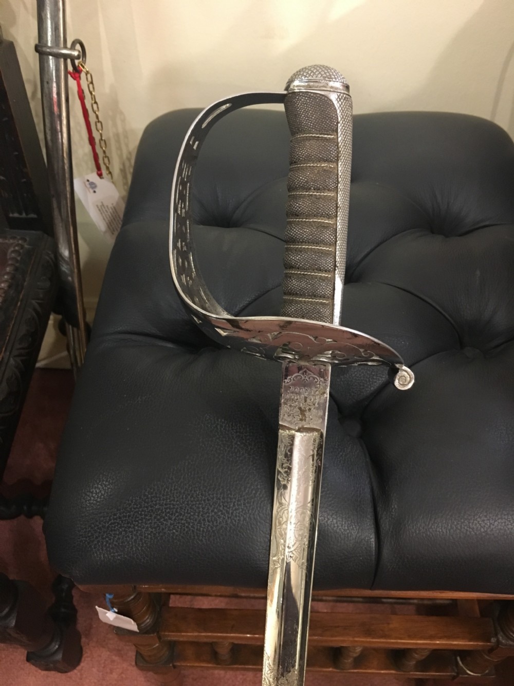 Rare Infantry Officers Sword By Wilkinson Sword London and Scabbard Mid 19th Century View II