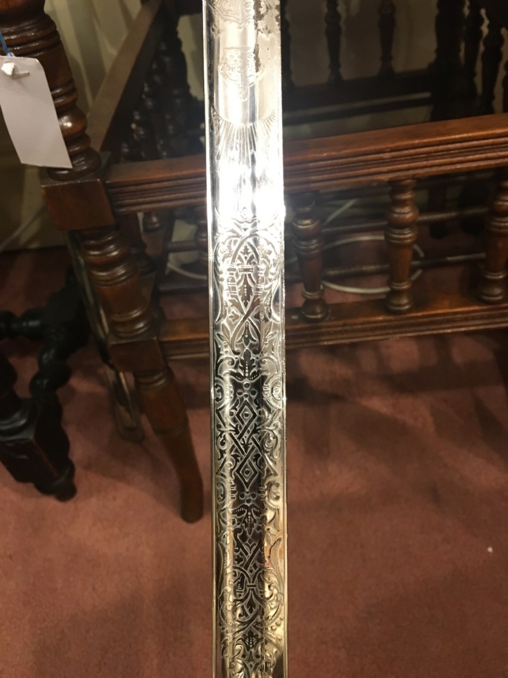 Rare Infantry Officers Sword By Wilkinson Sword London and Scabbard Mid 19th Century View V