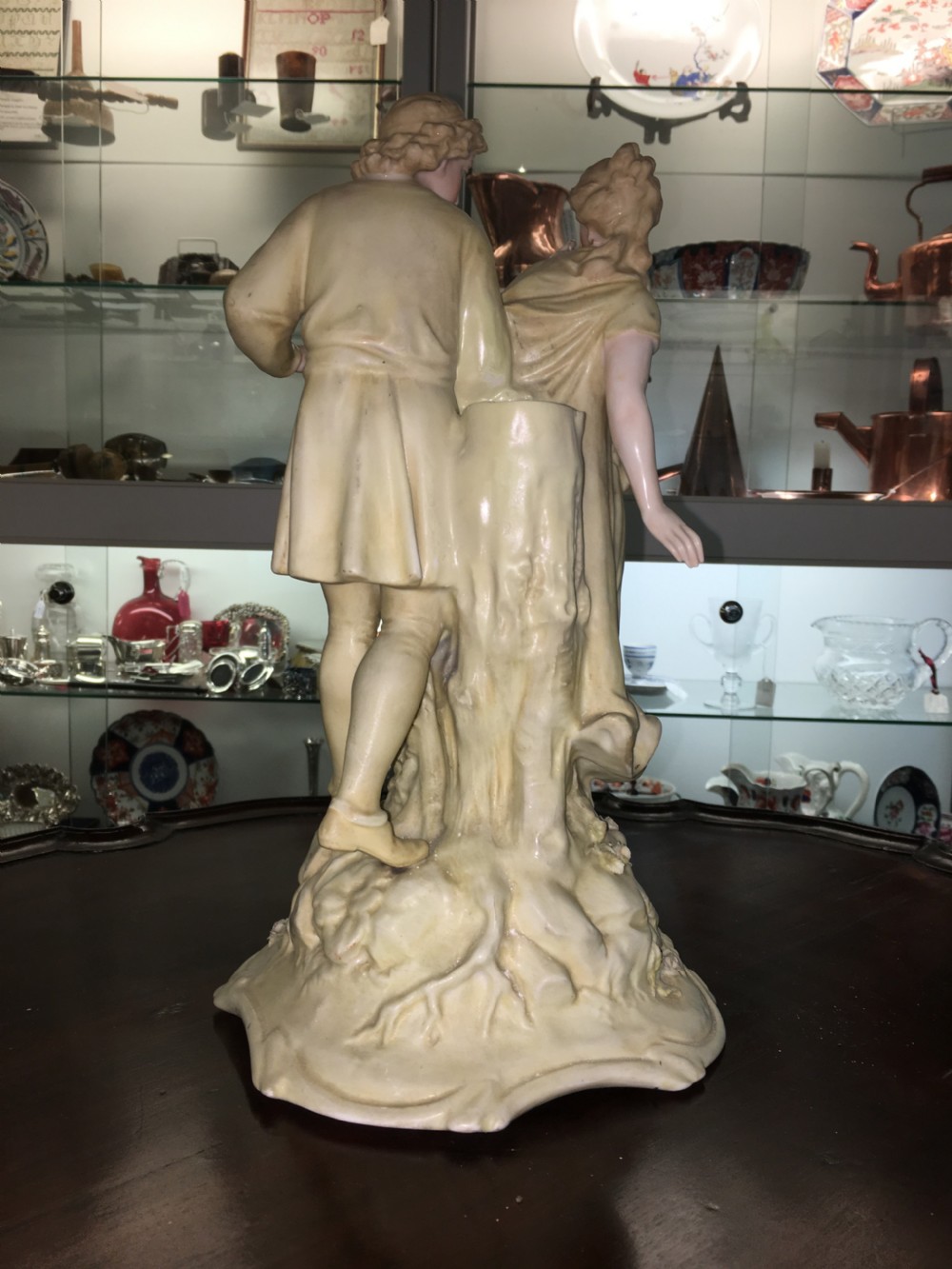 Sitzendorf Figural Lamp Base c1900 View II