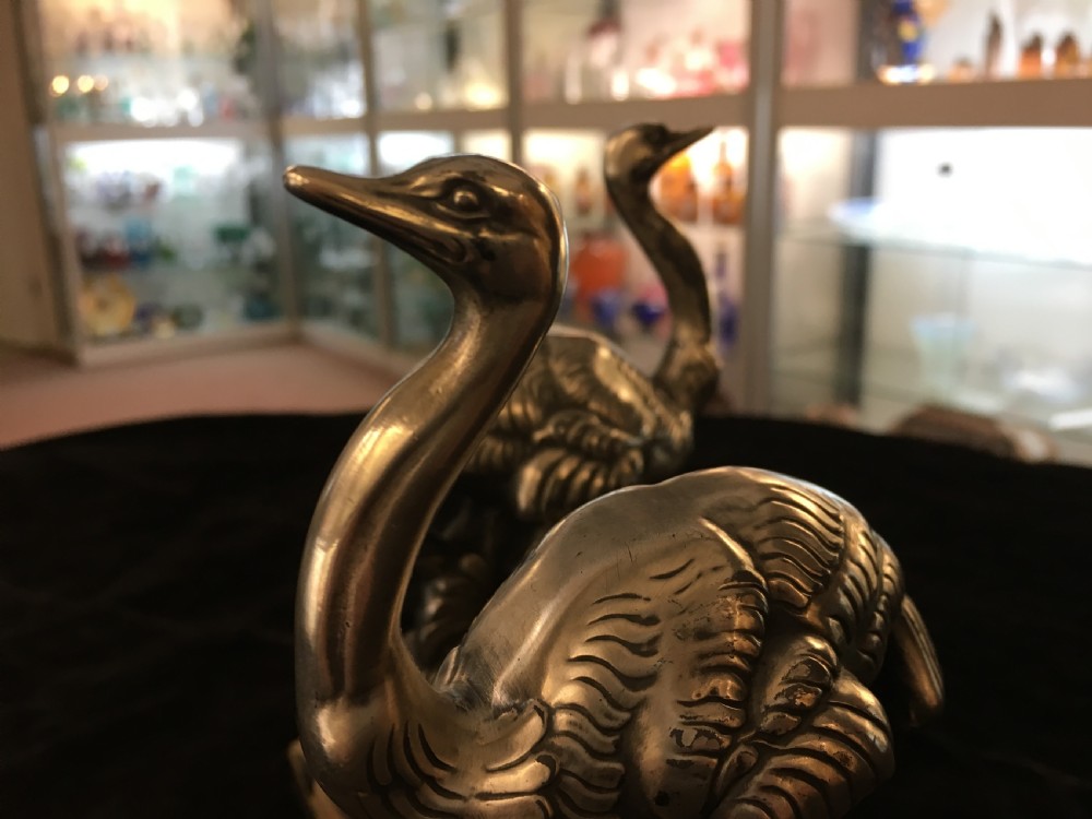 Art Deco Ostrich Bookends by Maurice Frecourt 1925 View III