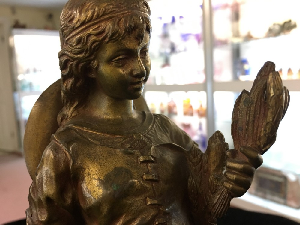 Art Nouveau Bronze Figure c1900 View II