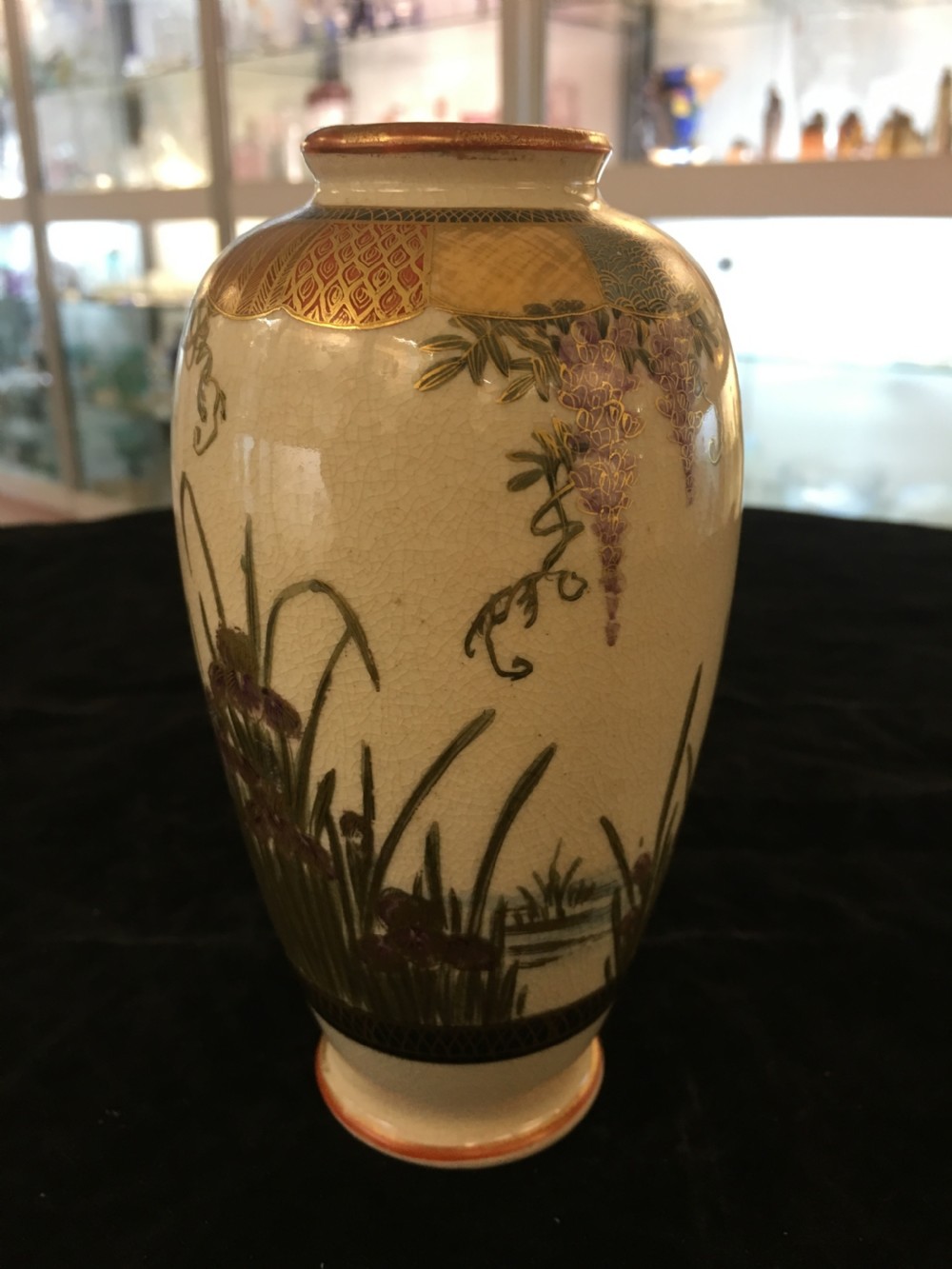 Finely Decorated Satsuma Vase Late 19th Century View II