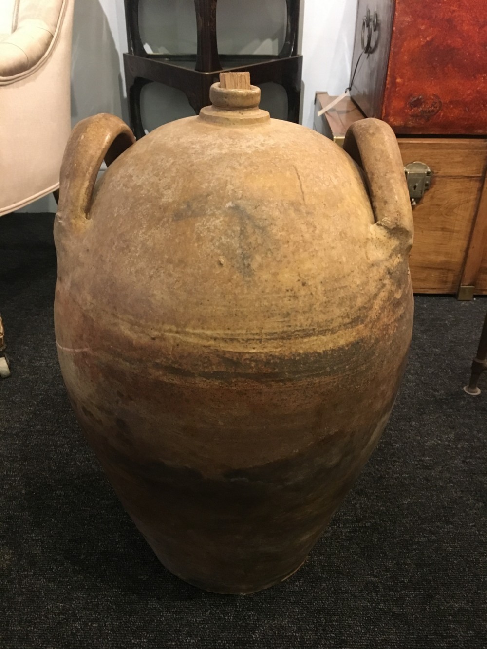 Pair of Original French Oil Pots View II