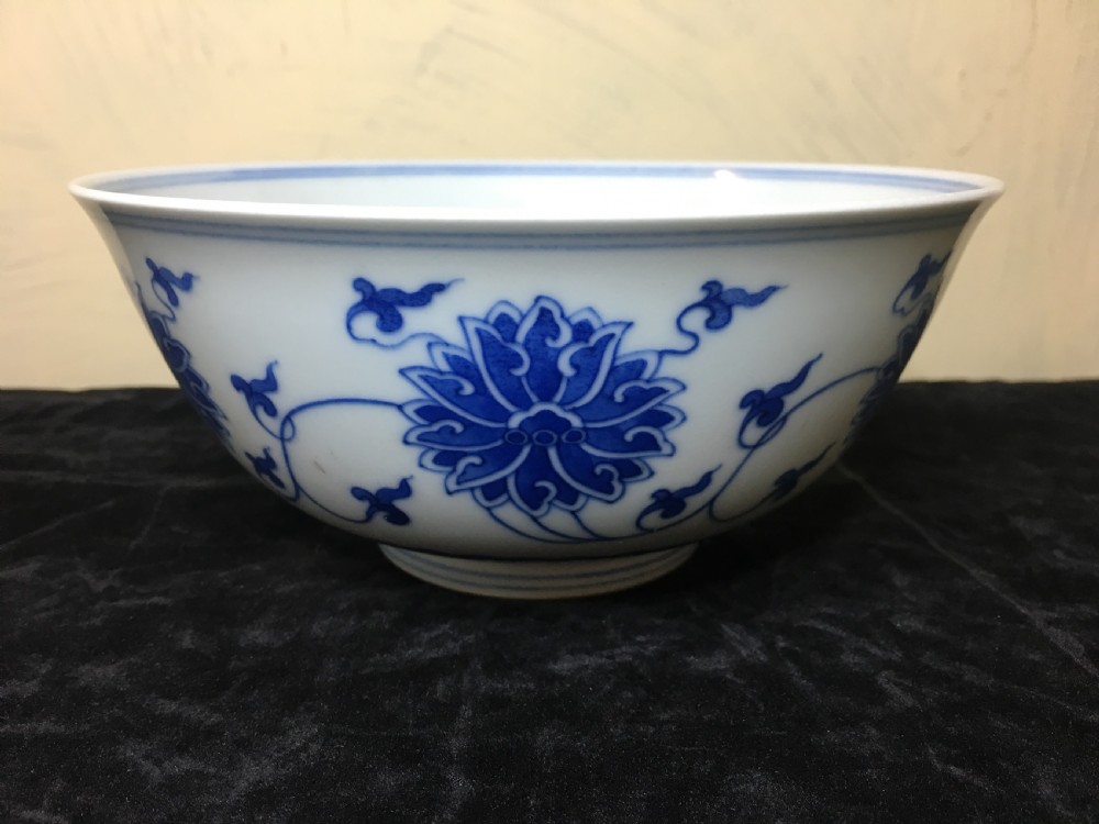 Tongzhi Period Blue & White Bowl