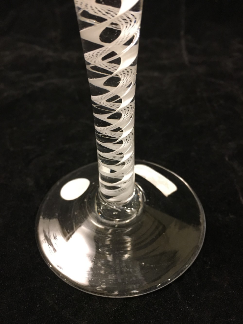 A Rare, Ribbed Bucket Bowl Wine Glass c1755 View II
