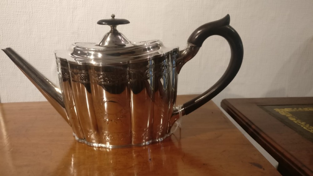 1st Period English Old Sheffield Plate Coffee Pot 18th Century