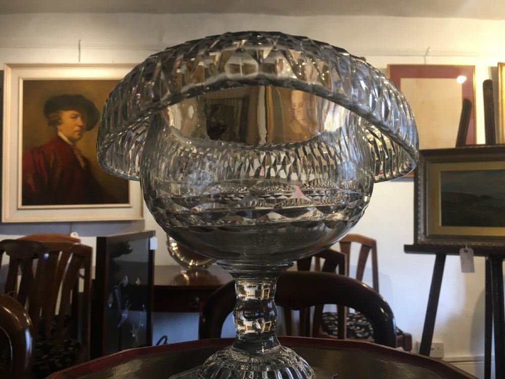 Large Irish Turn over Rim Bowl c1800 View IV