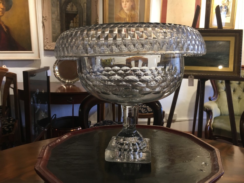 Irish Turn Over Rim Bowl on a Square 
