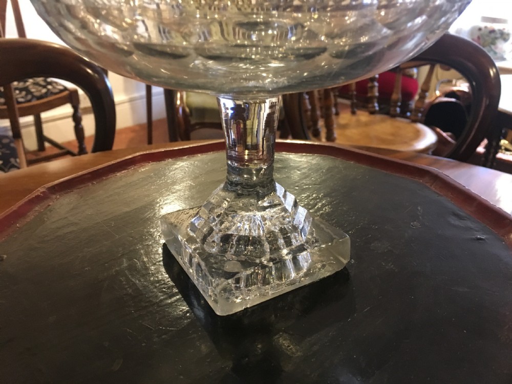 Irish Turn Over Rim Bowl on a Square 