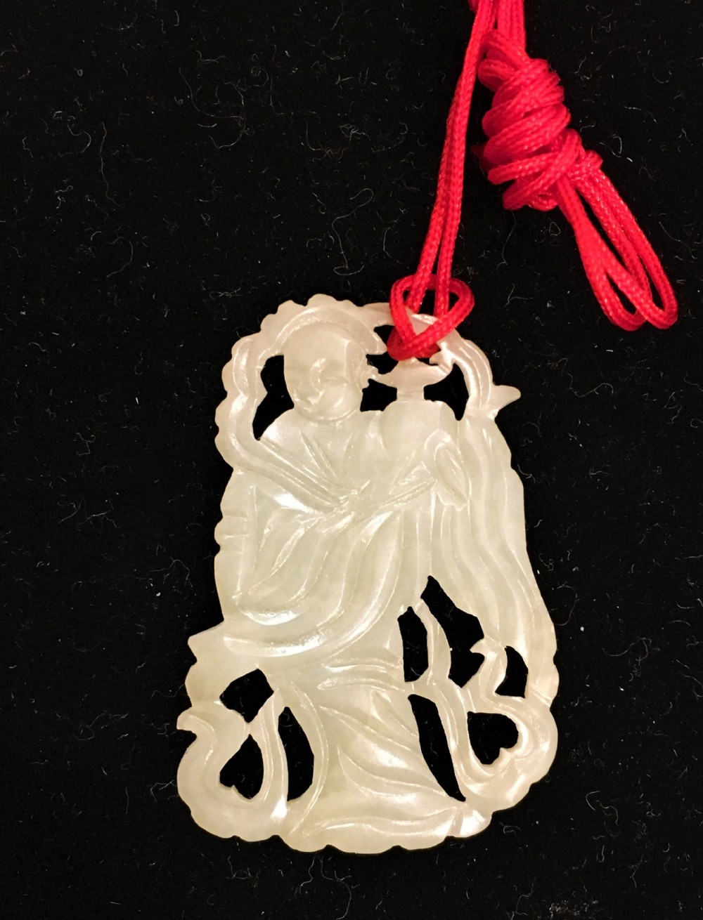 Chinese Jade Carving of a Boy Immortal C19th