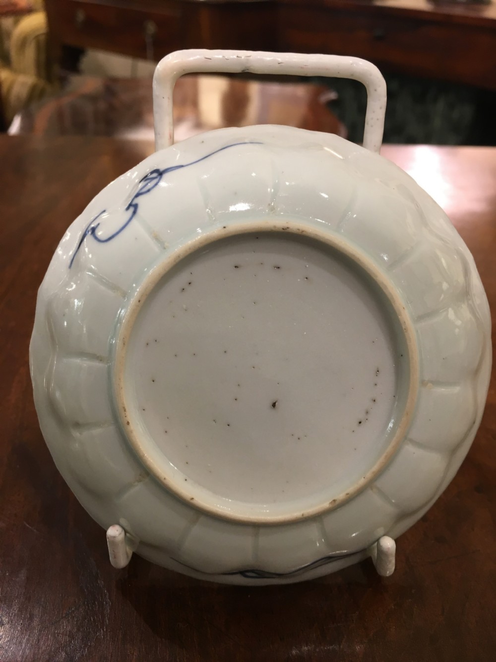A Pair of Kangxi (1662-1722) blue and white small plates of garden scene View III
