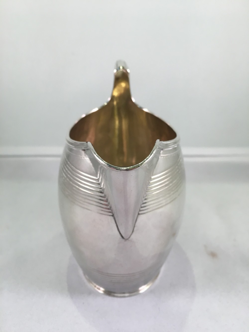G.B (George Burrows?) George III Silver Cream Jug. Hallmarked London 1799  View II
