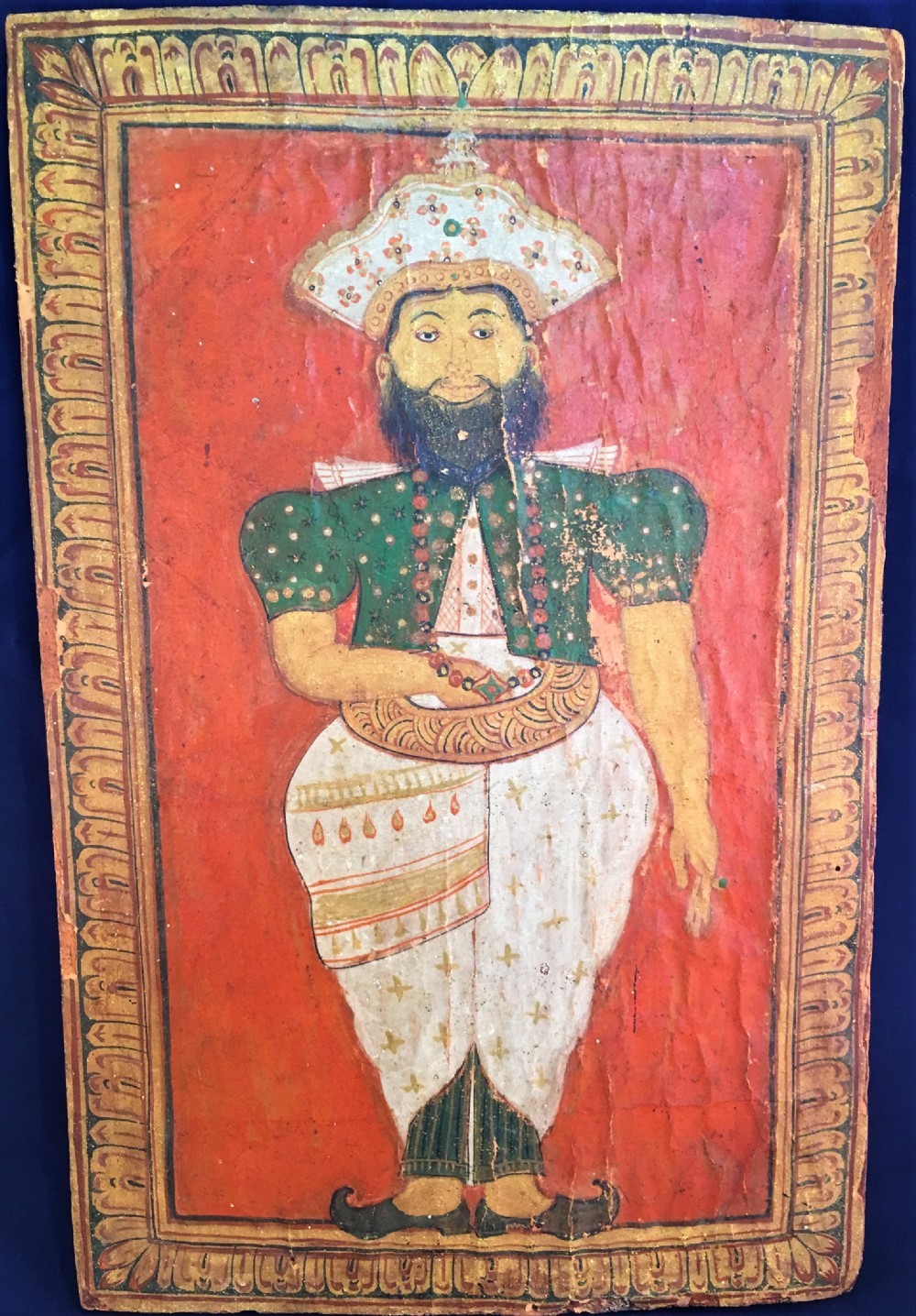  Mughal parchment and softwood panel C19th