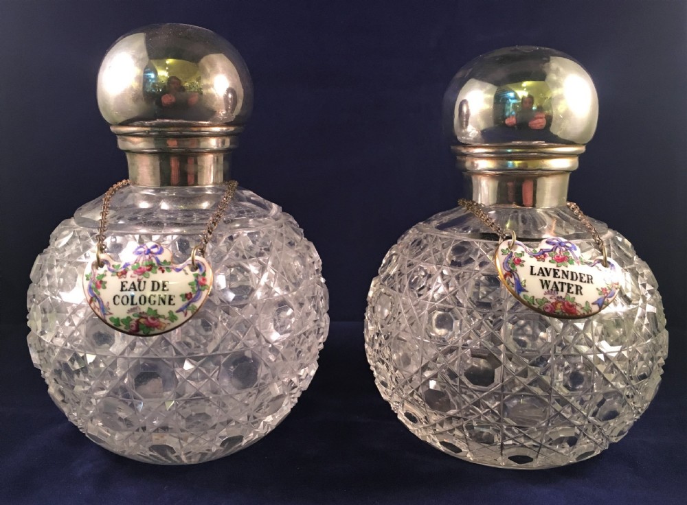 Pair of Cologne Bottles c1900