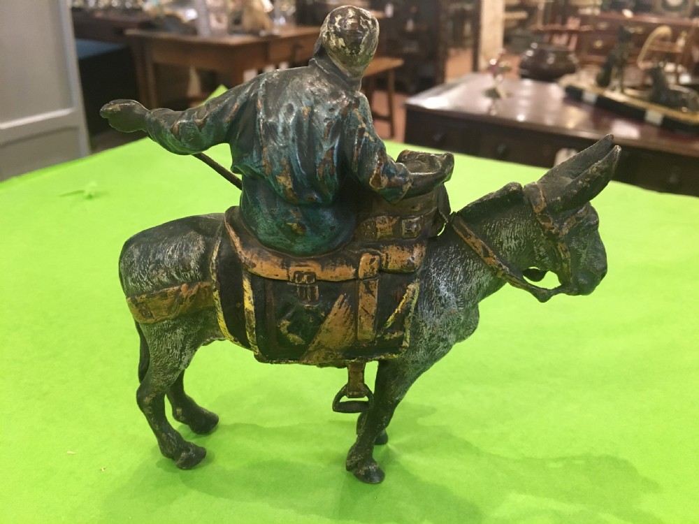 Franz Xaver Bergman Original Austrian Cold painted Bronze Signed with 'B' & Marked 'Geschutet' for Copyright c1900 View II