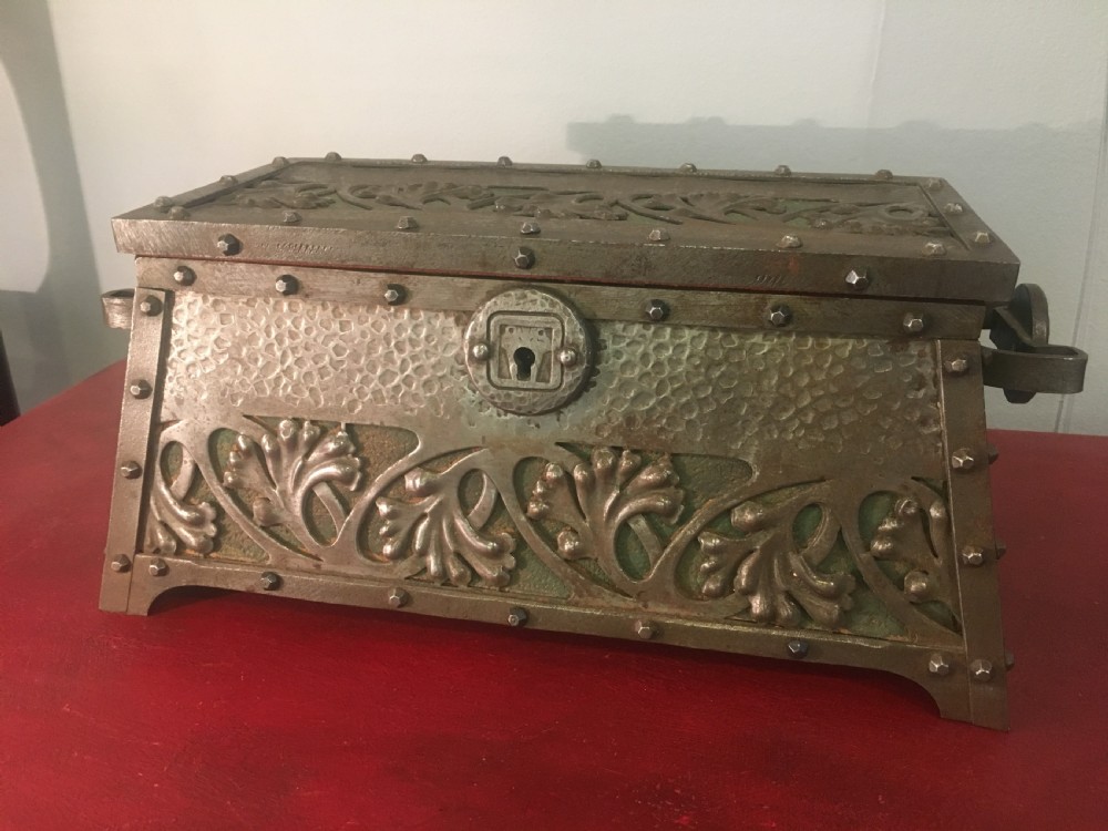 Arts and Crafts Steel Casket c1920 View II