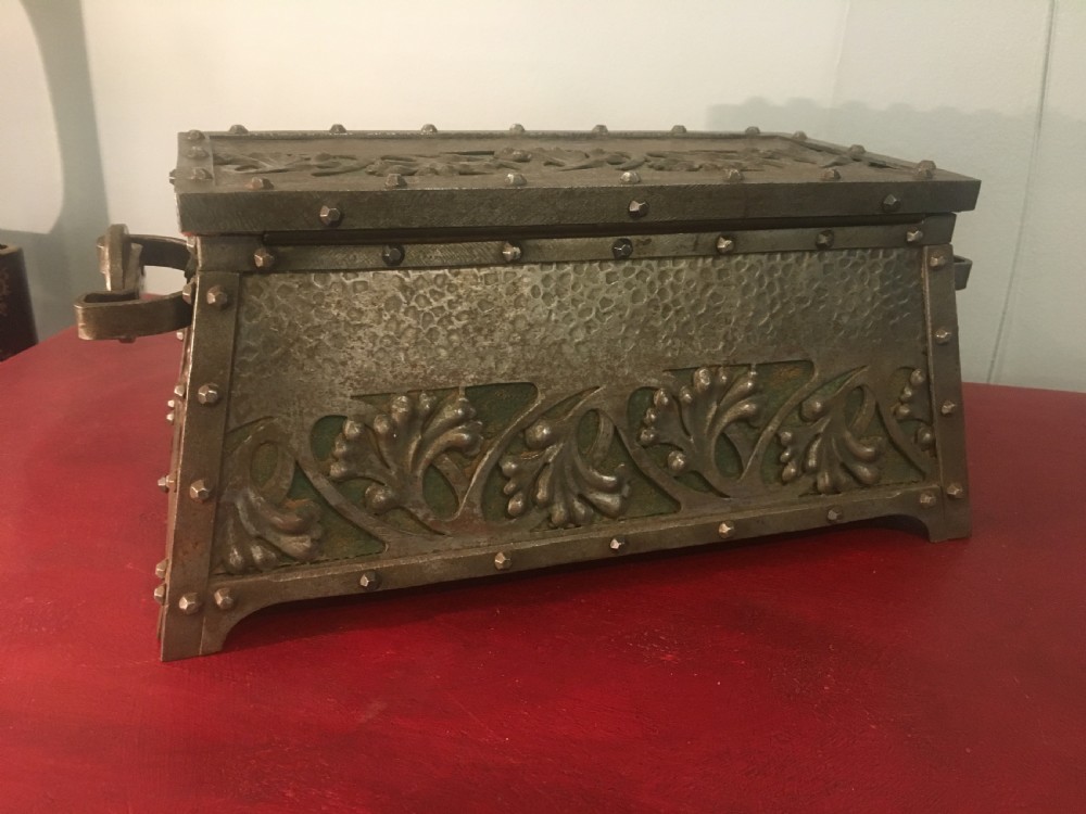 Arts and Crafts Steel Casket c1920 View III