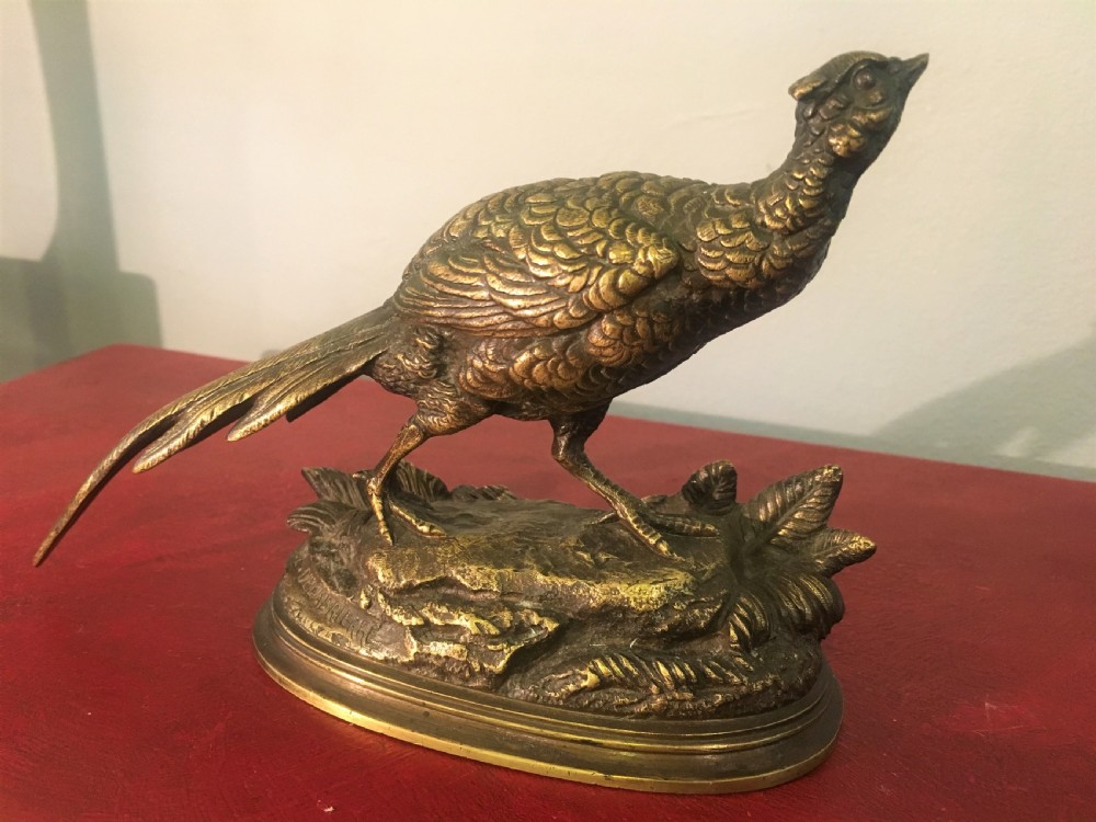 Paul Delabrierre (1829-1912) Original casting of a Pheasant C19th