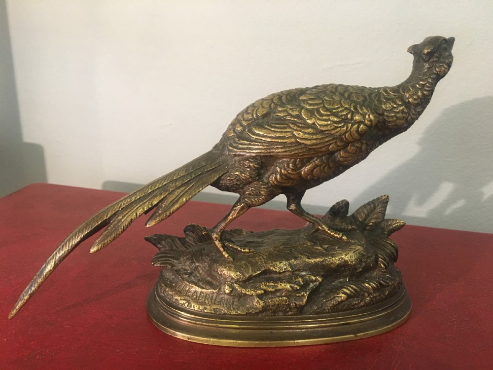 Paul Delabrierre (1829-1912) Original casting of a Pheasant C19th View III