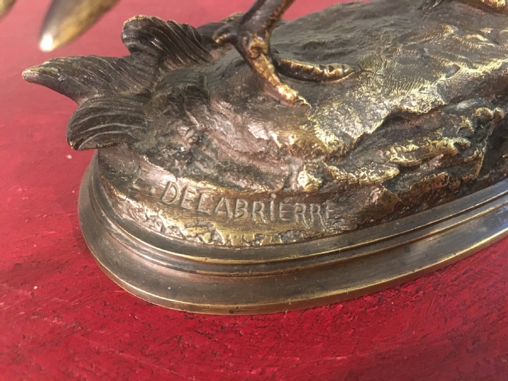 Paul Delabrierre (1829-1912) Original casting of a Pheasant C19th View IV
