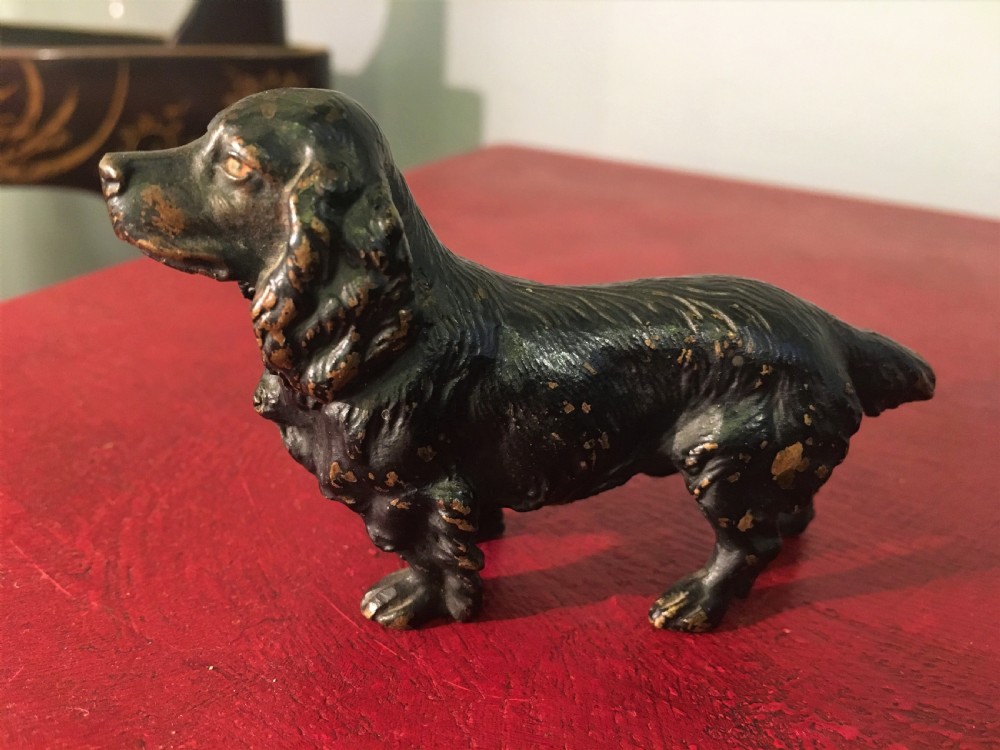 Bronze Spaniel Dog early C20th