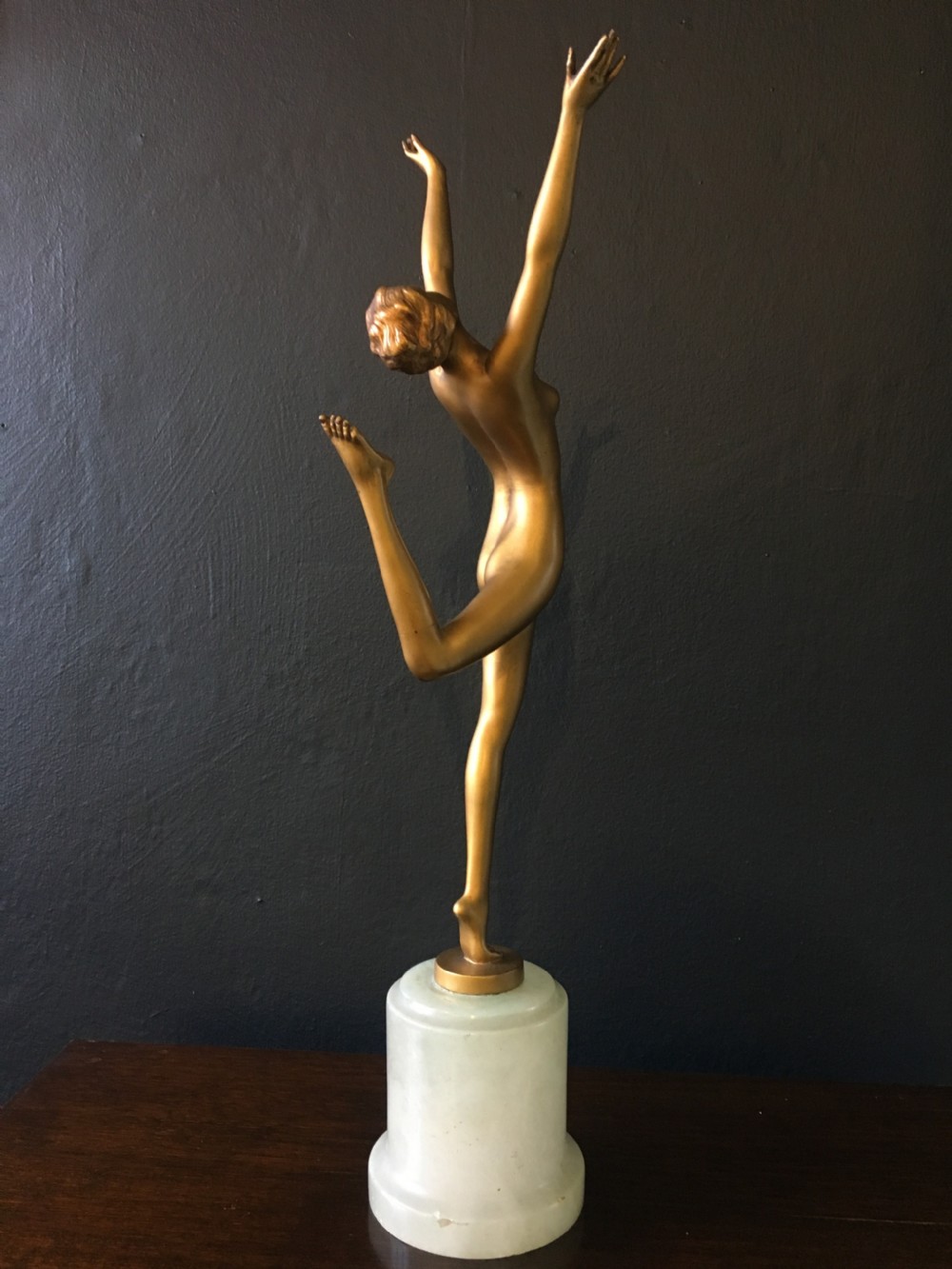 Joseph Lorenzl 1892-1950 Austrian Art Deco Nude Female Dancer  View III