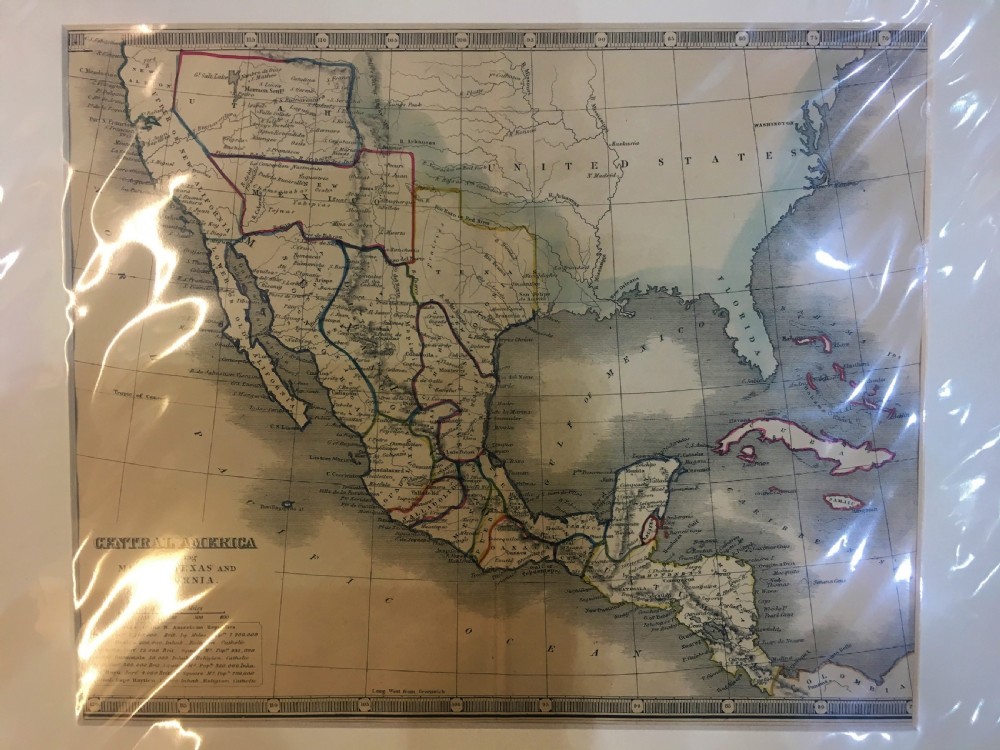 Antique Map of New California - Texas 1855