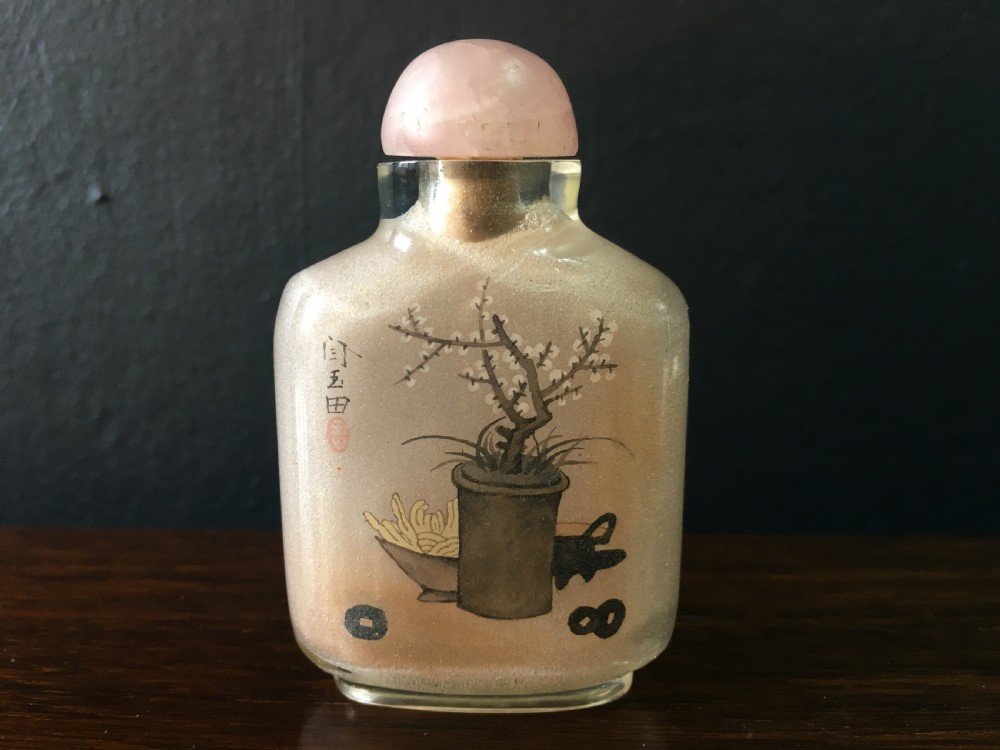 Yan Yutian Chinese Inside Painted Snuff Bottle early C20th