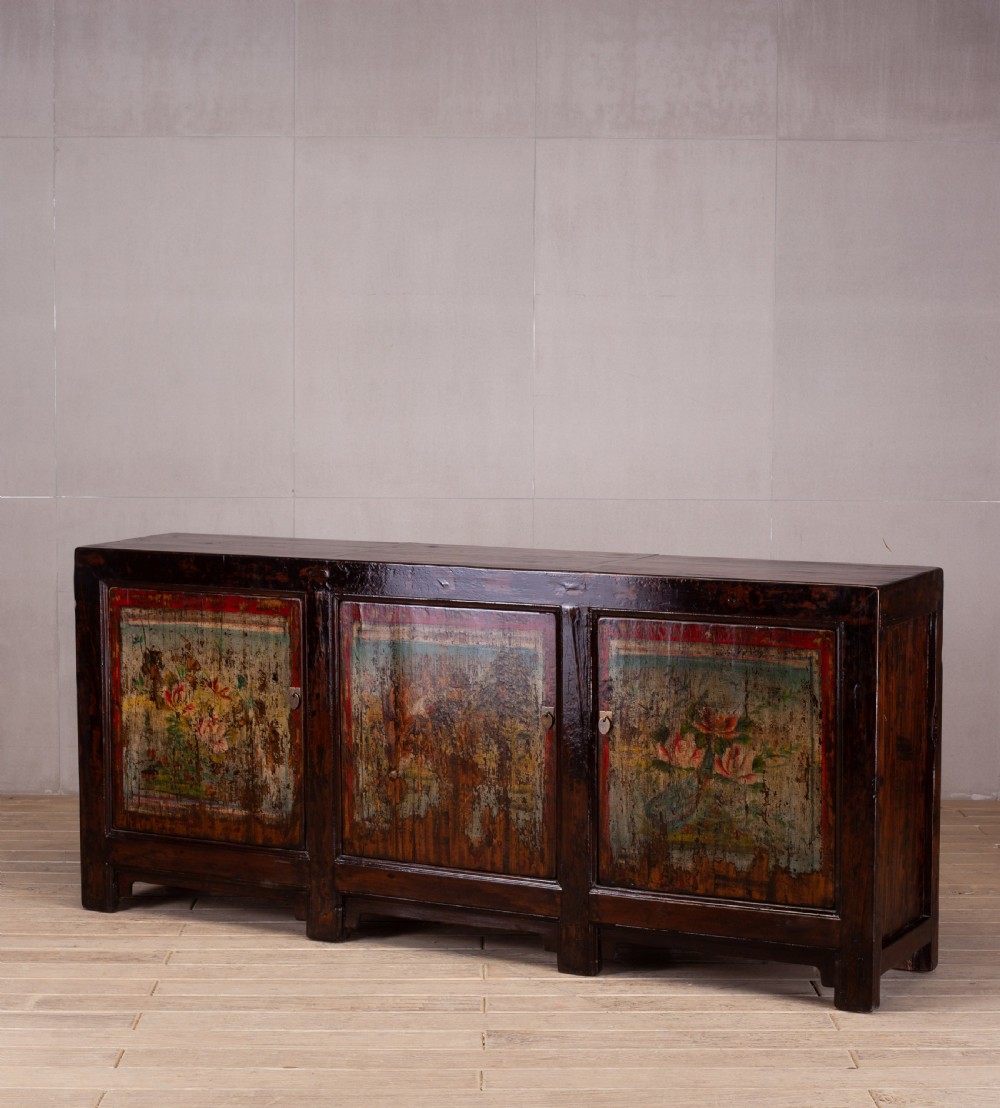 Shanxi Painted Cabinet 3 Doors