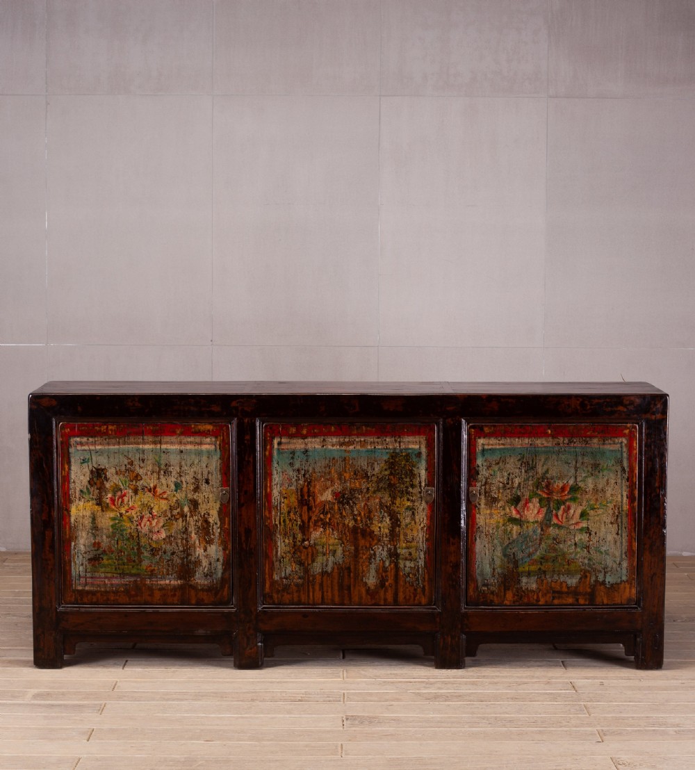 Shanxi Painted Cabinet 3 Doors View II