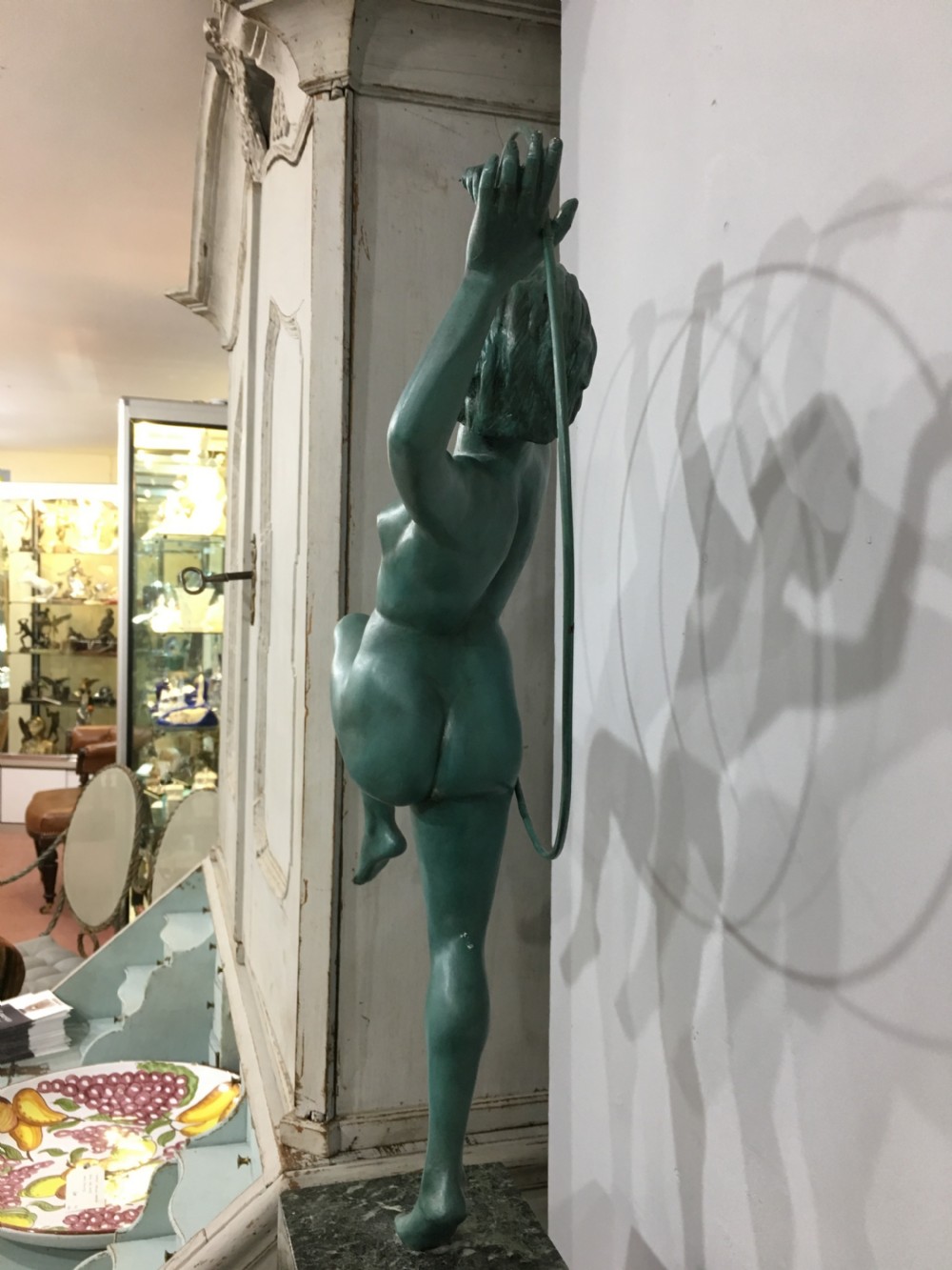 Boutarel, Original French Art Deco Bronze Hoop Dancer c1930 View V