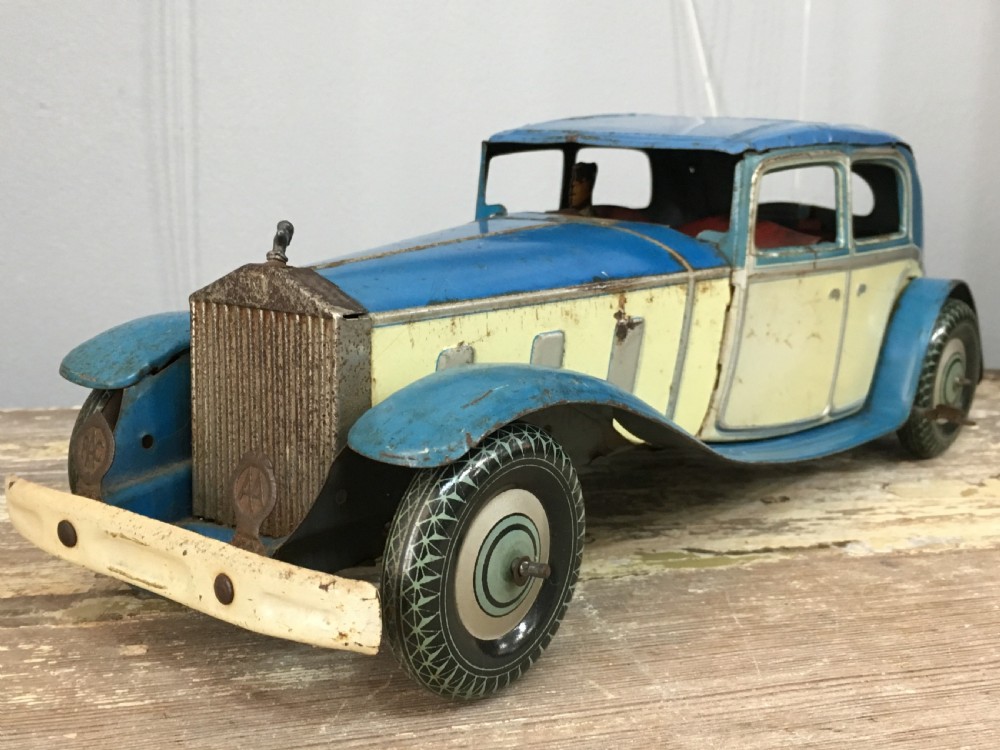 Wells 1930's Tinplate Clockwork Limousine Car View IV