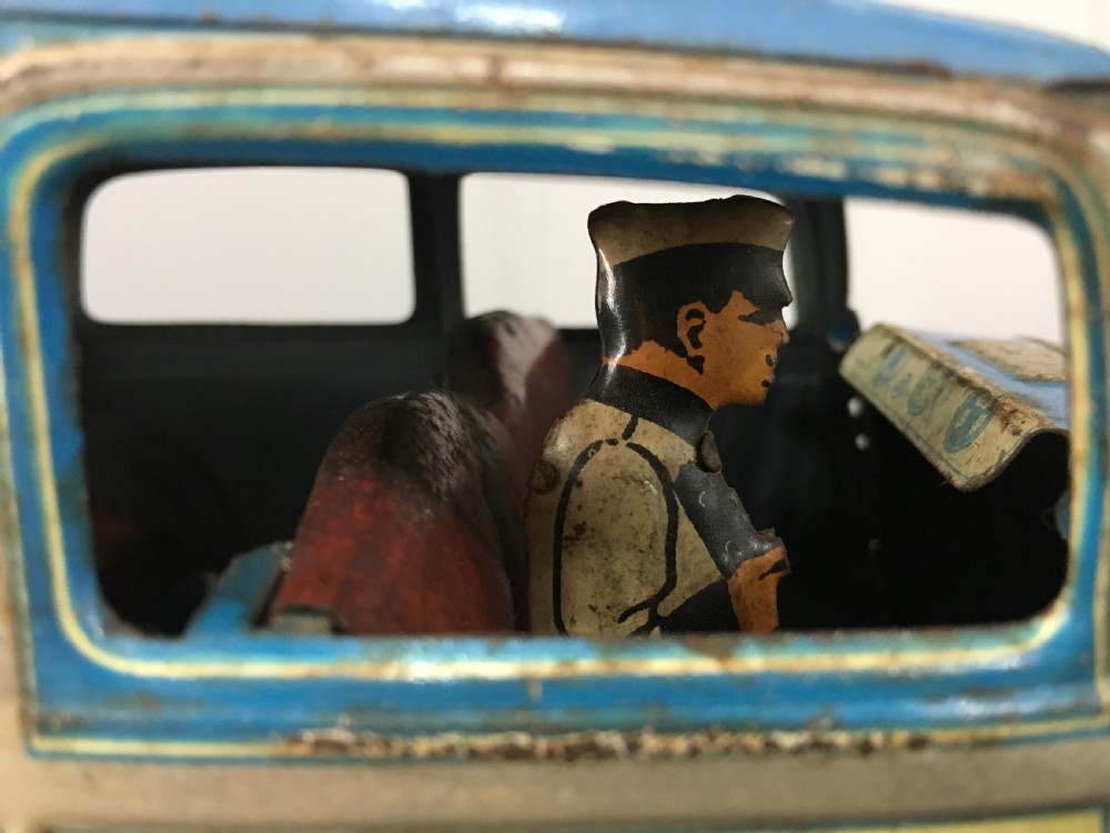 Wells 1930's Tinplate Clockwork Limousine Car View IX