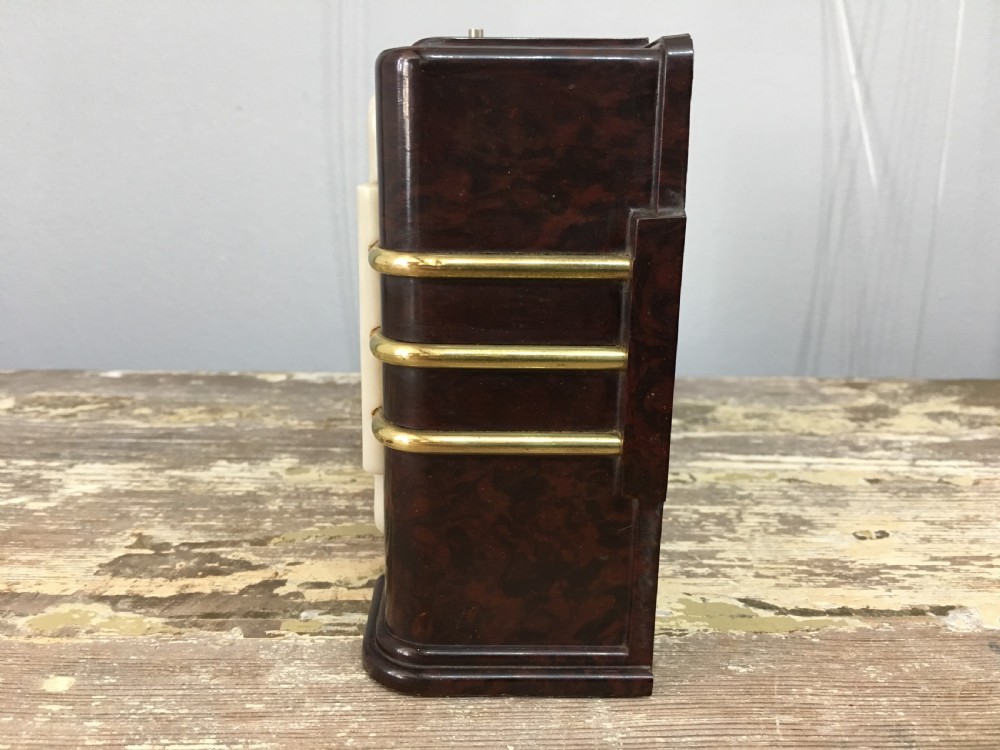Jaz 'Silentic' Art Deco Bakelite Clock View V