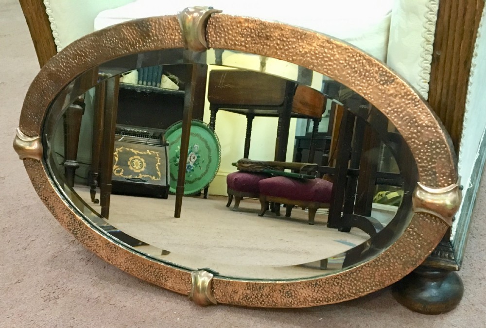 Arts & Crafts Copper Mirror c. 1900 - 10 View III