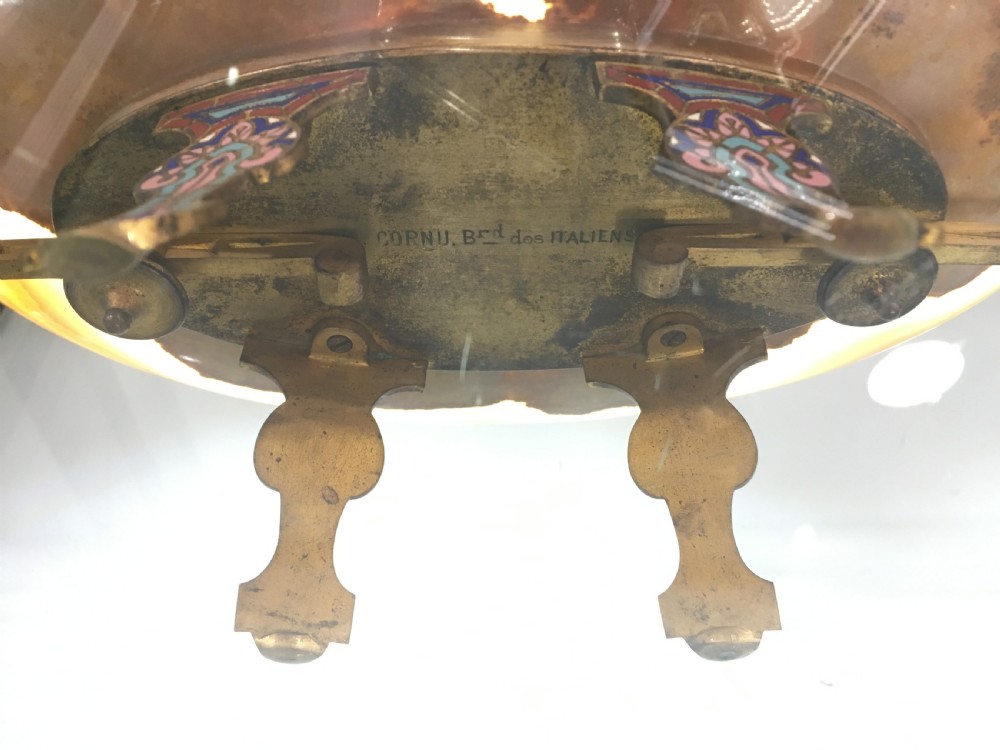 Champleve Enamel Bronze & Onyx Tazza View VII
