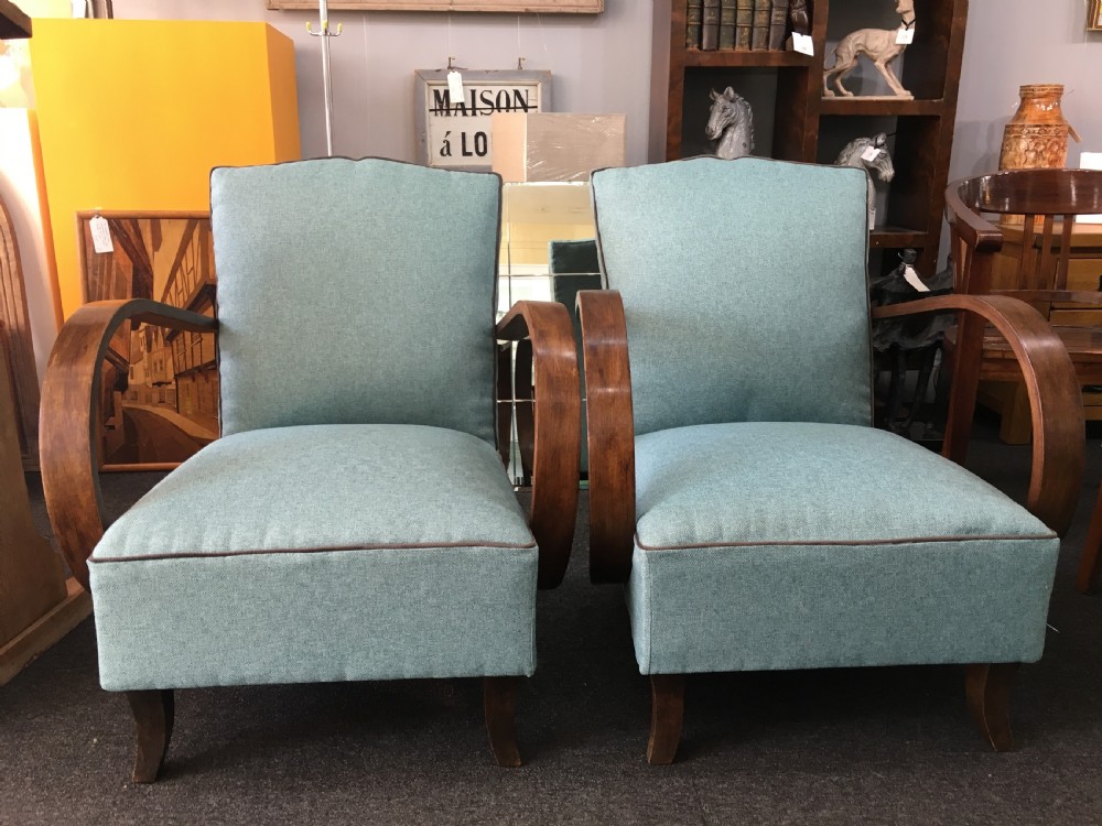 Art Deco Chairs Recently Reupholstered View II