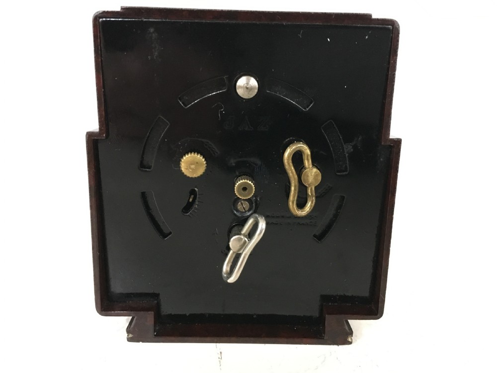 Jaz French Art Deco Bakelite Alarm Clock c1930 View III