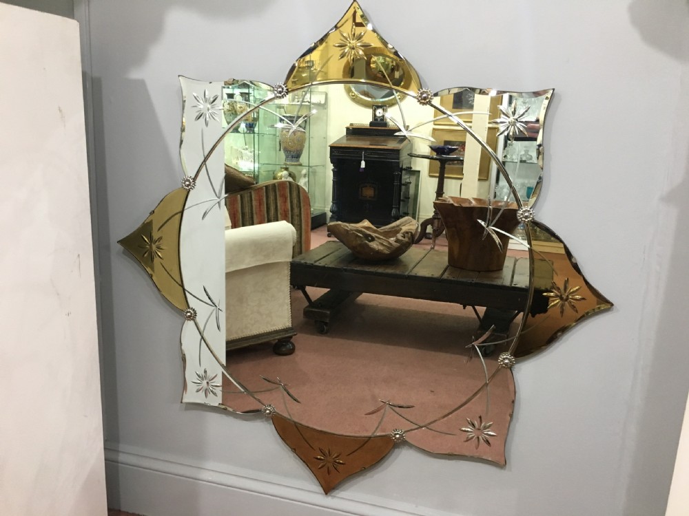 Large Art Deco Mirror c1930-40